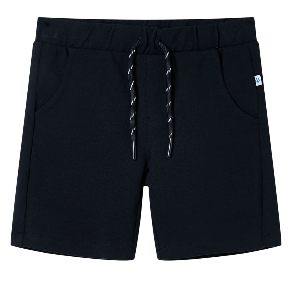 Kindershorts met trekkoord 92 marineblauw