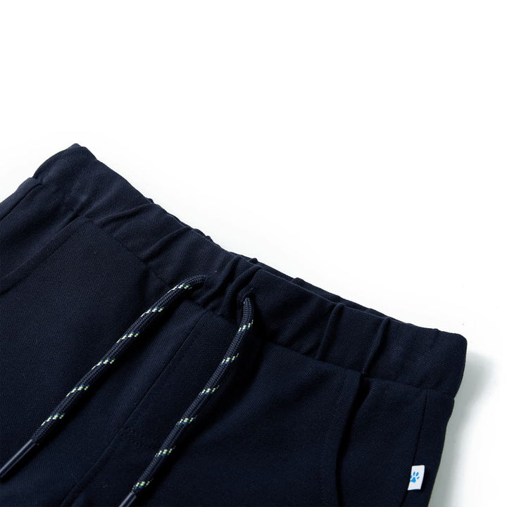 Kindershorts met trekkoord 92 marineblauw