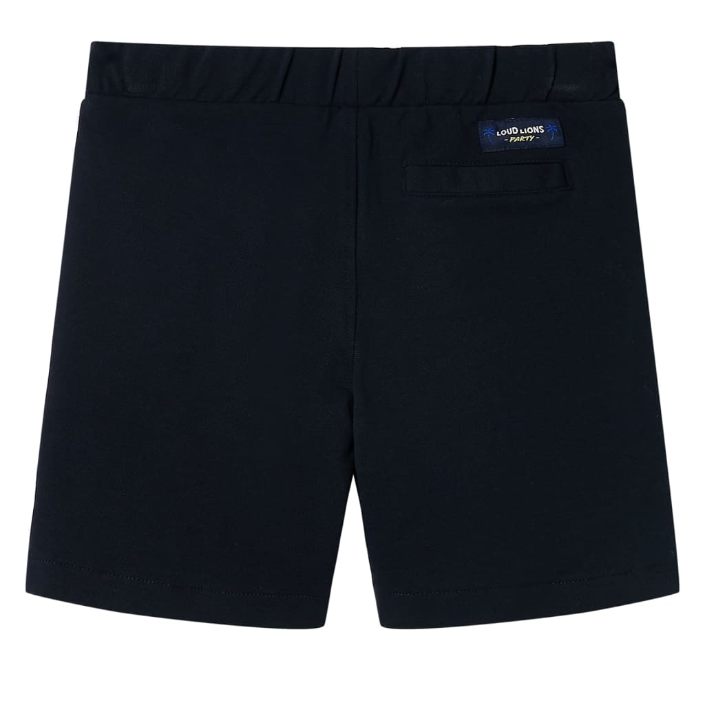 Kindershorts met trekkoord 104 marineblauw