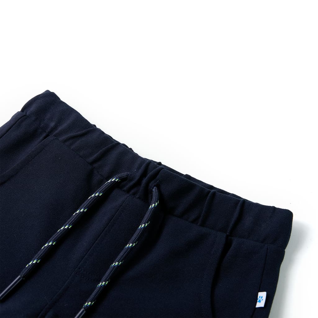 Kindershorts met trekkoord 104 marineblauw