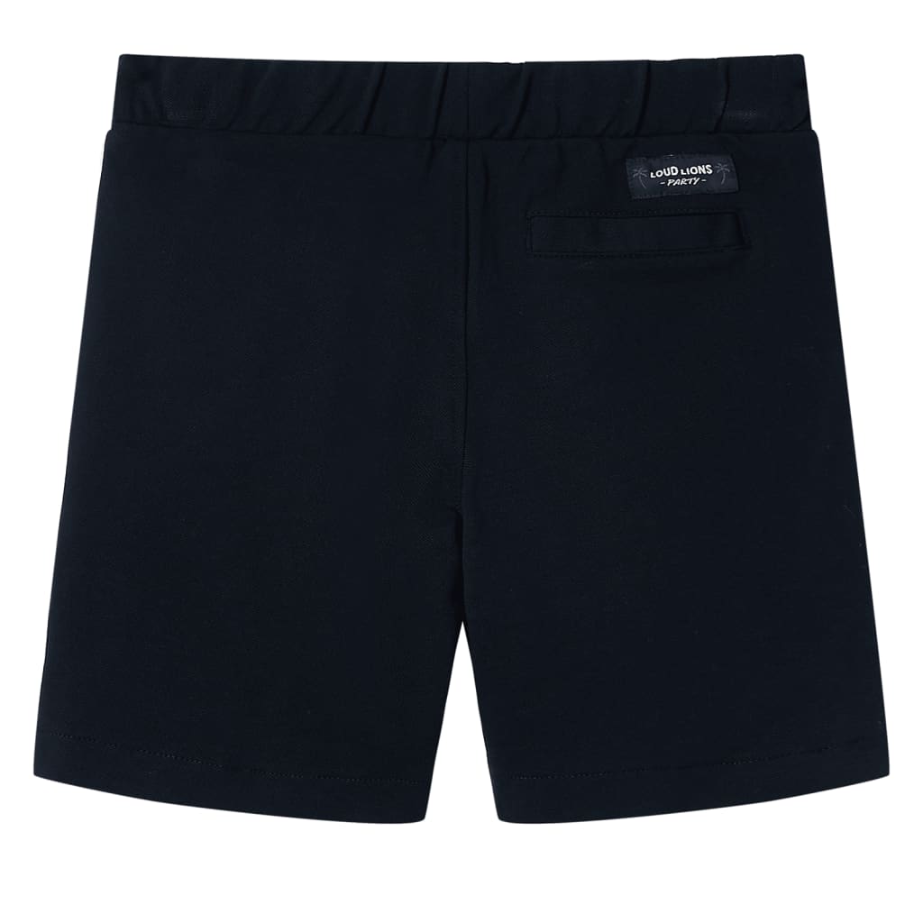 Kindershorts met trekkoord 116 marineblauw