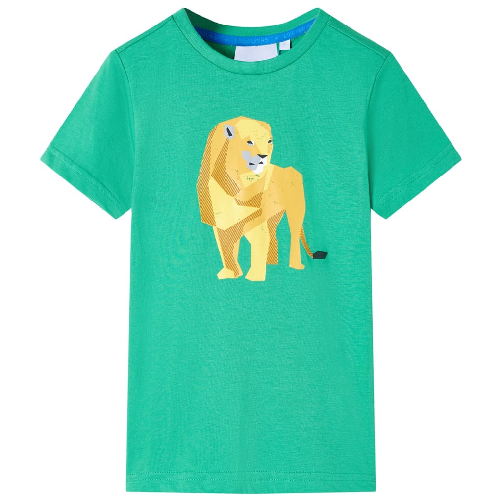 Kindershirt 116 groen