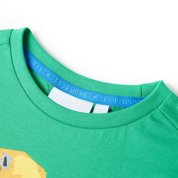 Kindershirt 116 groen