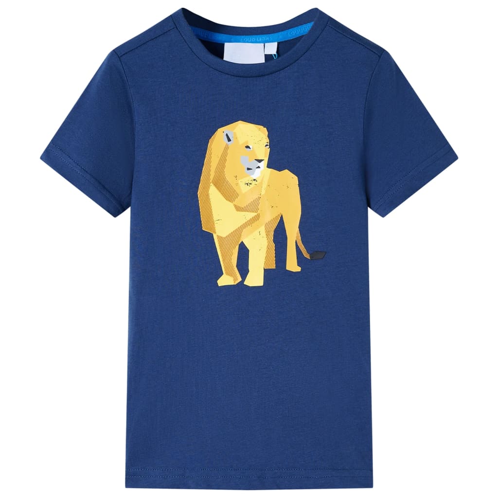 Kindershirt 104 donkerblauw