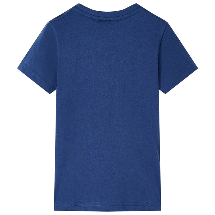 Kindershirt 104 donkerblauw