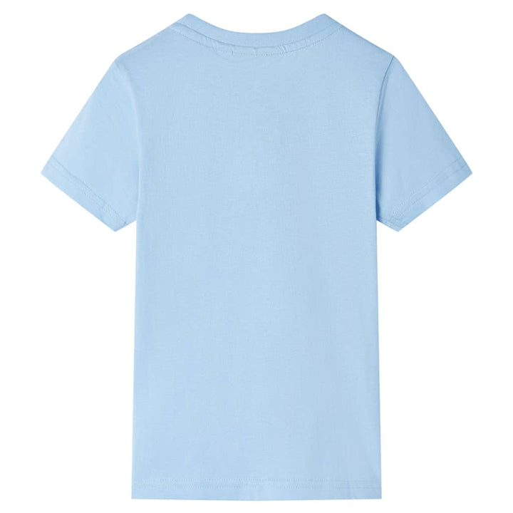 Kindershirt met korte mouwen 92 lichtblauw