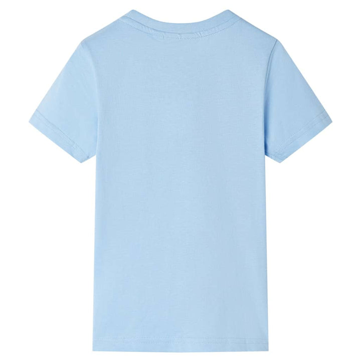 Kindershirt met korte mouwen 116 lichtblauw