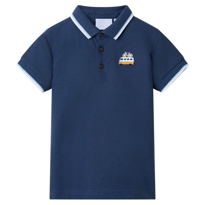 Kinderpoloshirt 116 donkerblauw