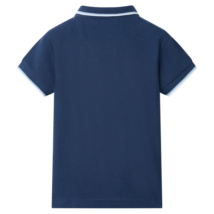 Kinderpoloshirt 116 donkerblauw