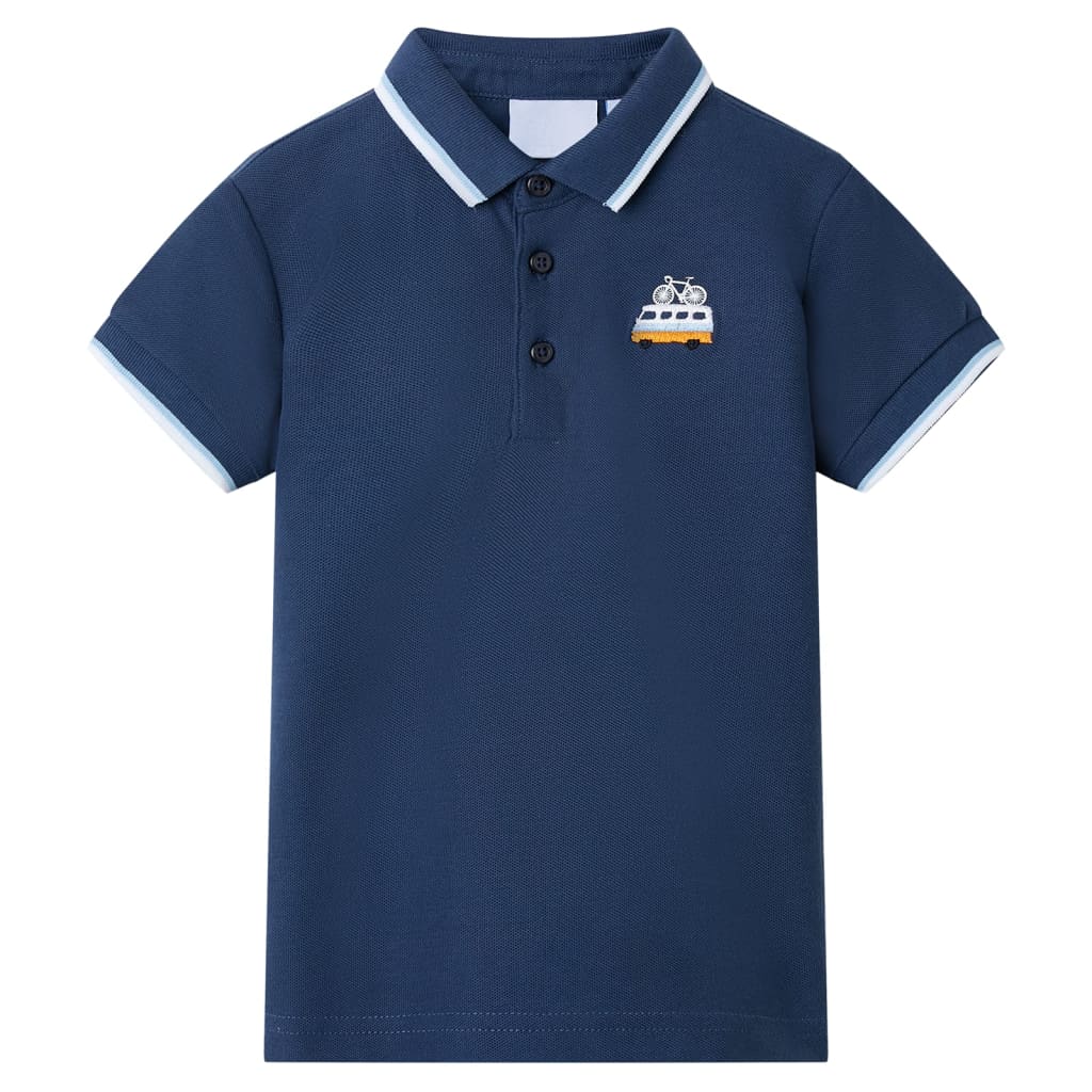 Kinderpoloshirt 140 donkerblauw