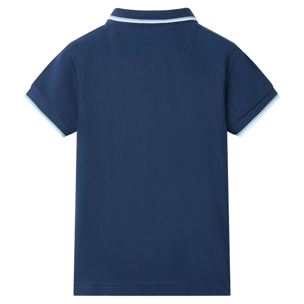 Kinderpoloshirt 140 donkerblauw