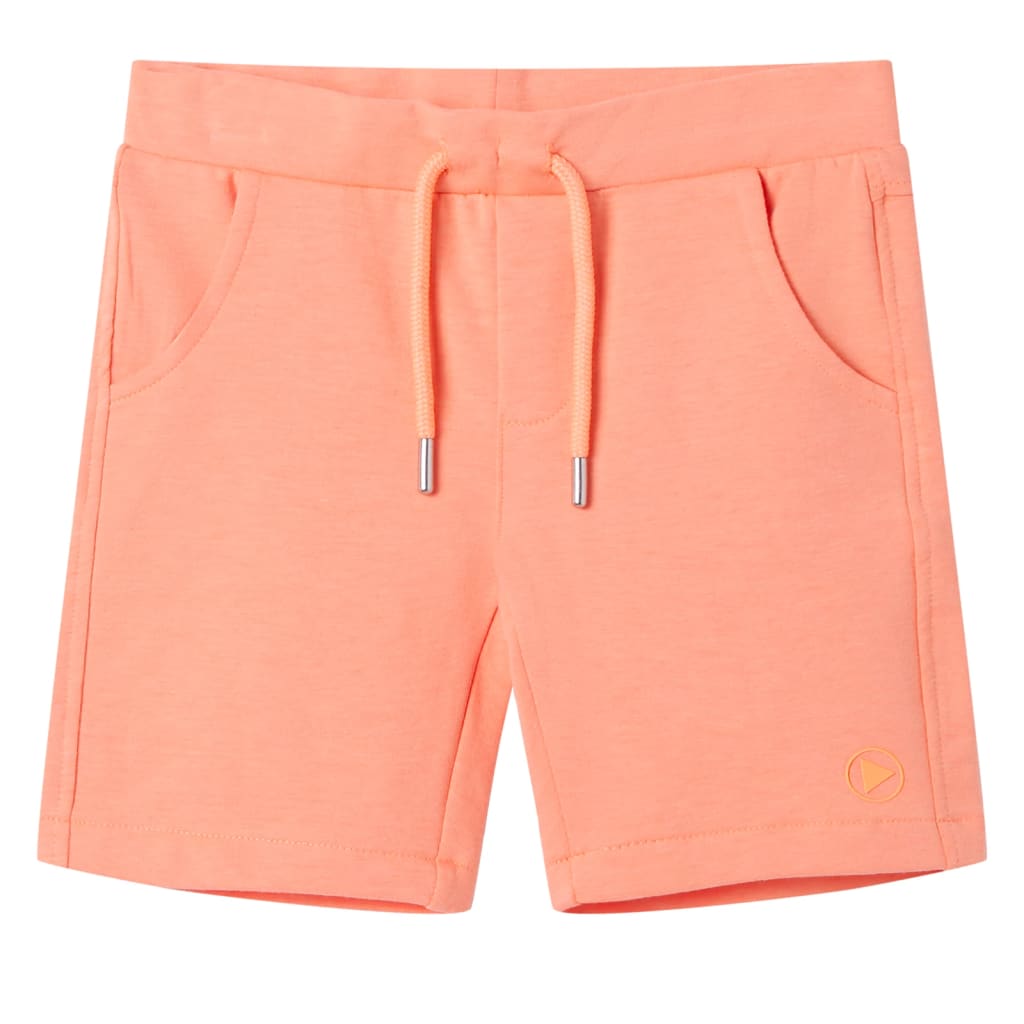 Kindershorts met trekkoord 104 neonoranje