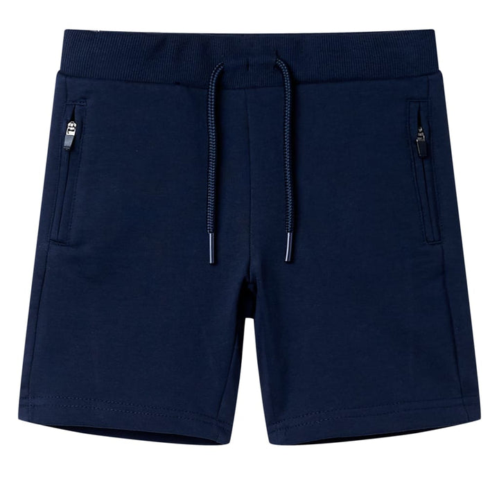 Kindershort 92 marineblauw