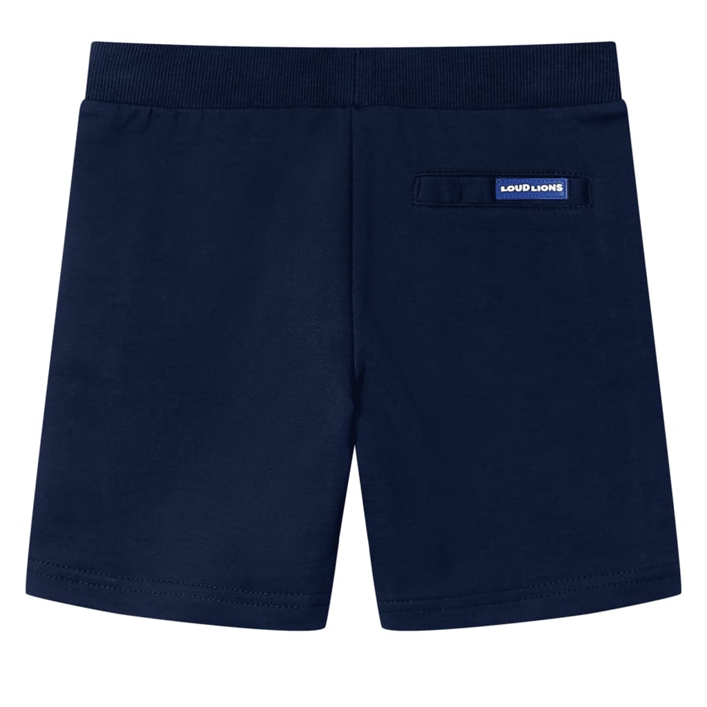 Kindershort 92 marineblauw