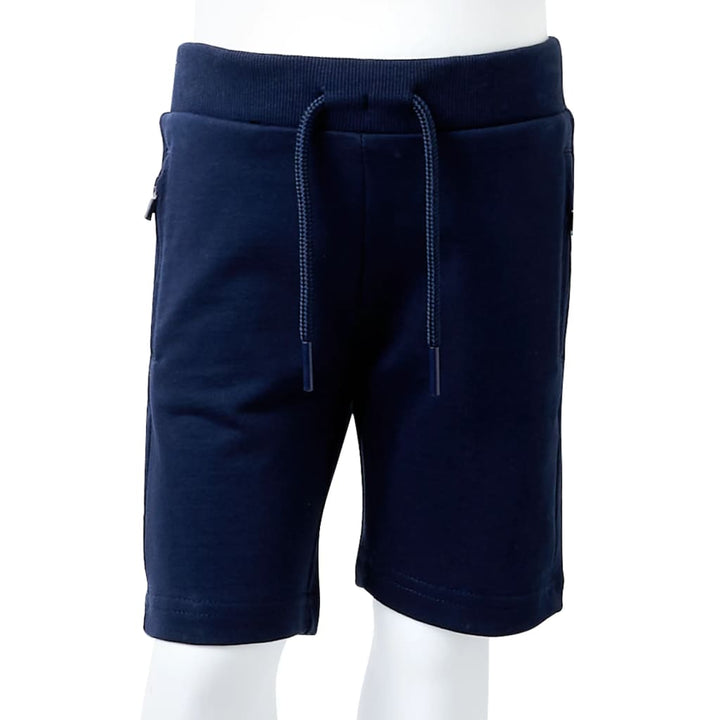 Kindershort 92 marineblauw