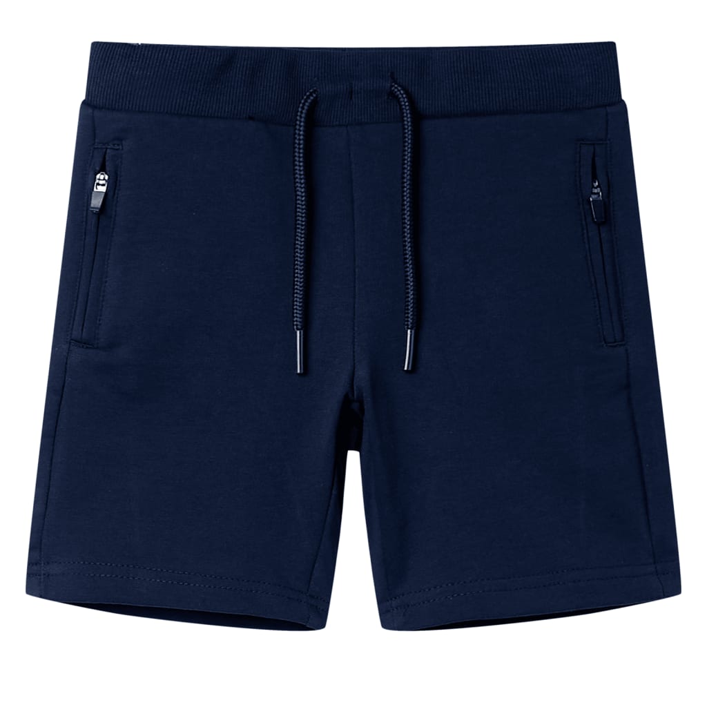 Kindershort 104 marineblauw