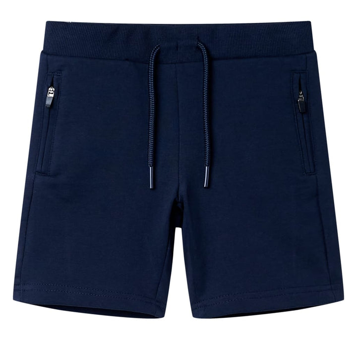 Kindershort 128 marineblauw