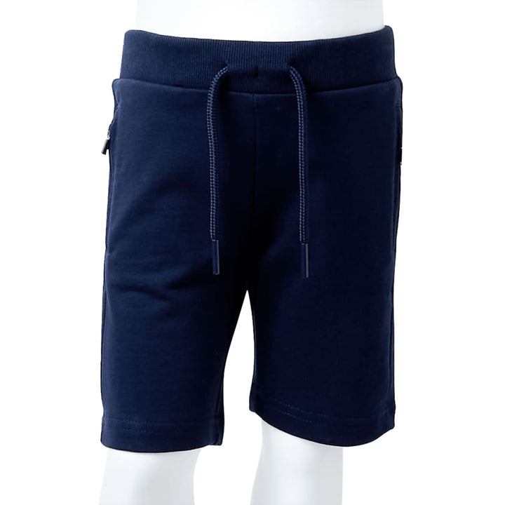 Kindershort 128 marineblauw