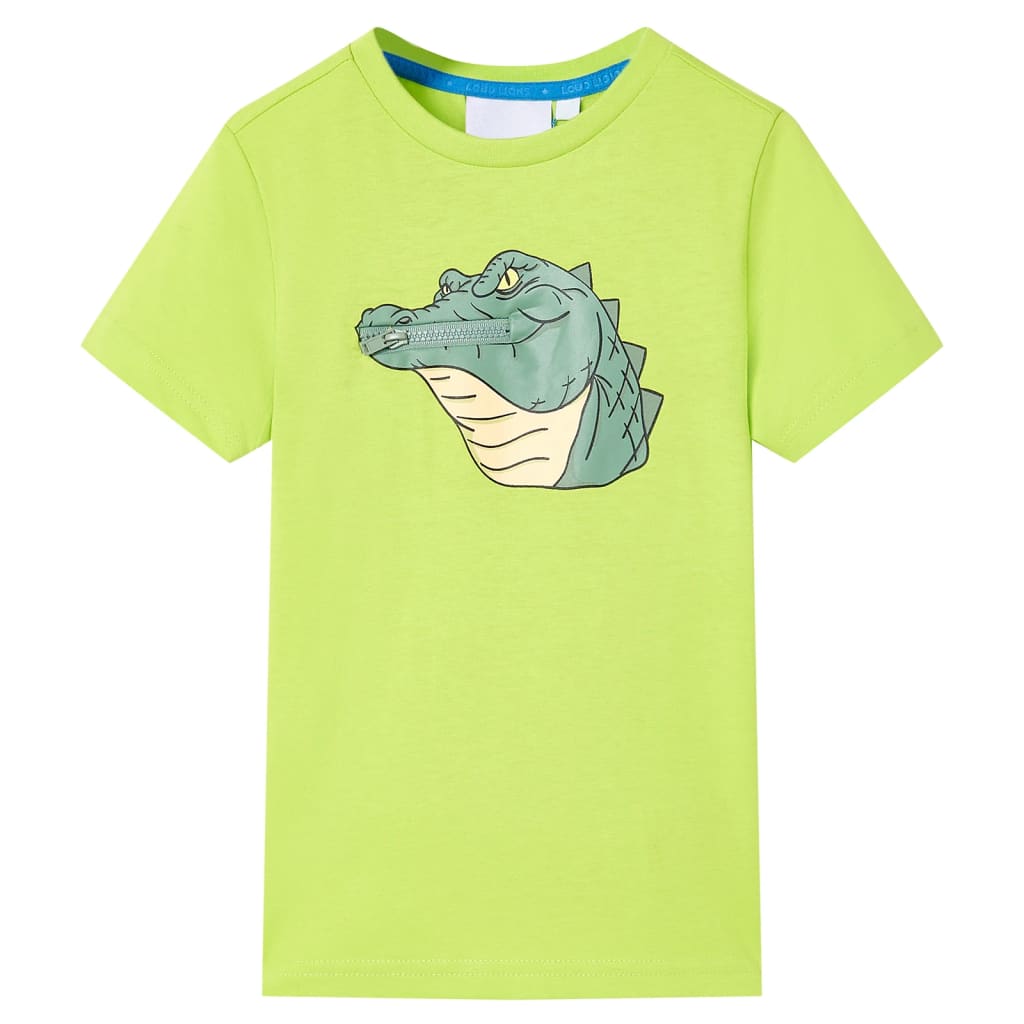 Kindershirt 116 limoengroen