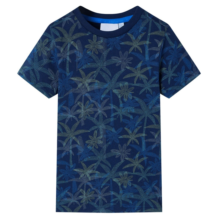 Kindershirt 116 marineblauw