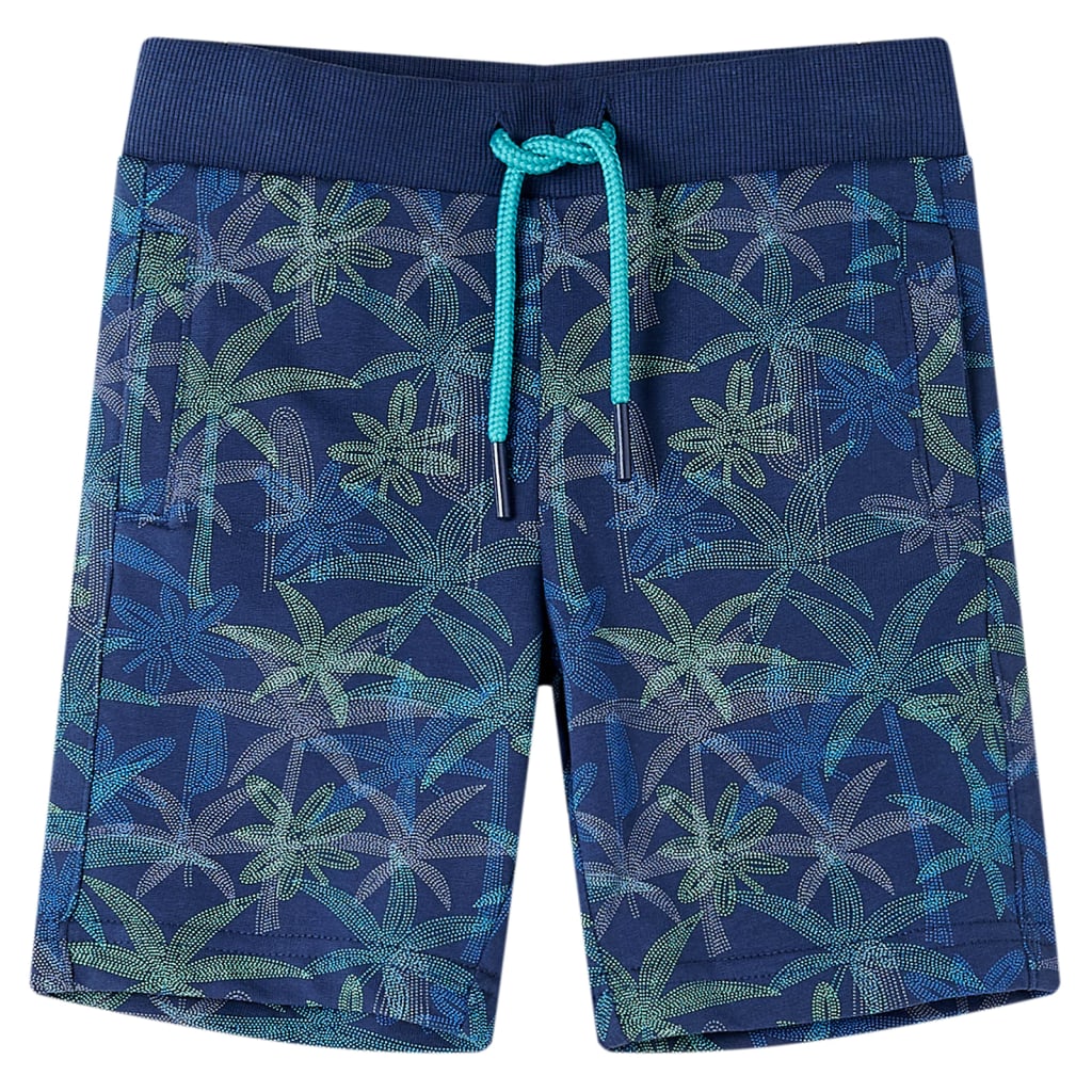 Kindershorts met trekkoord 104 marineblauw