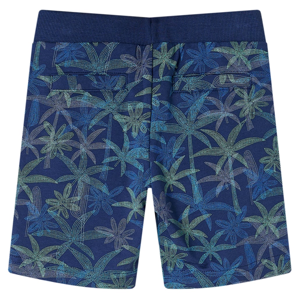 Kindershorts met trekkoord 104 marineblauw