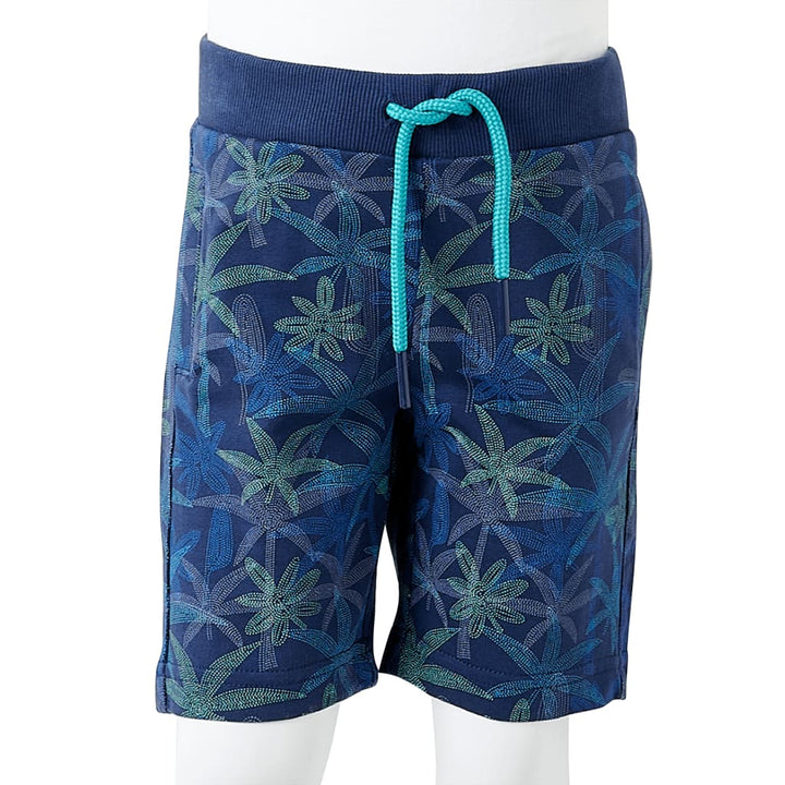 Kindershorts met trekkoord 104 marineblauw