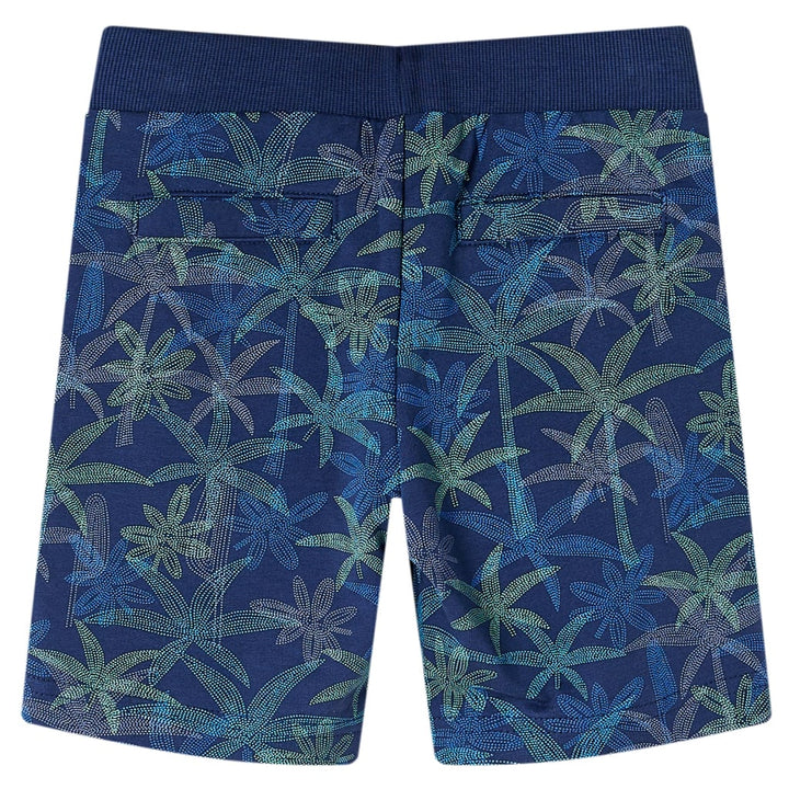 Kindershorts met trekkoord 128 marineblauw