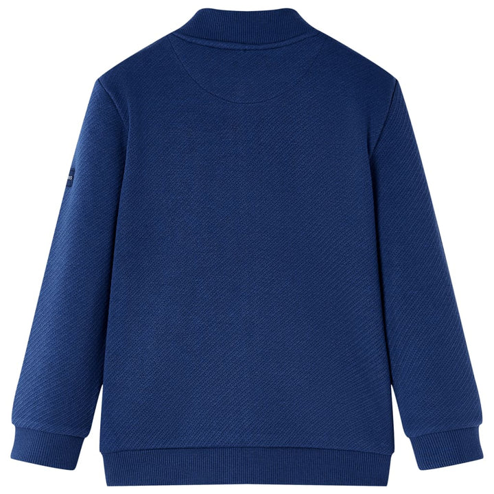 Kindervest met rits 104 marineblauw