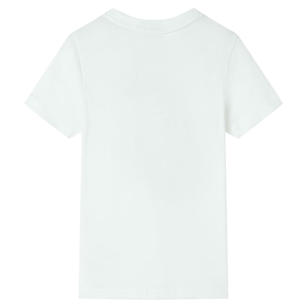 Kindershirt met korte mouwen 116 ecru