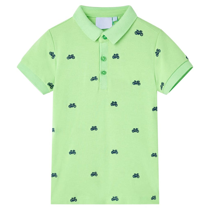 Kinderpoloshirt 128 neongroen