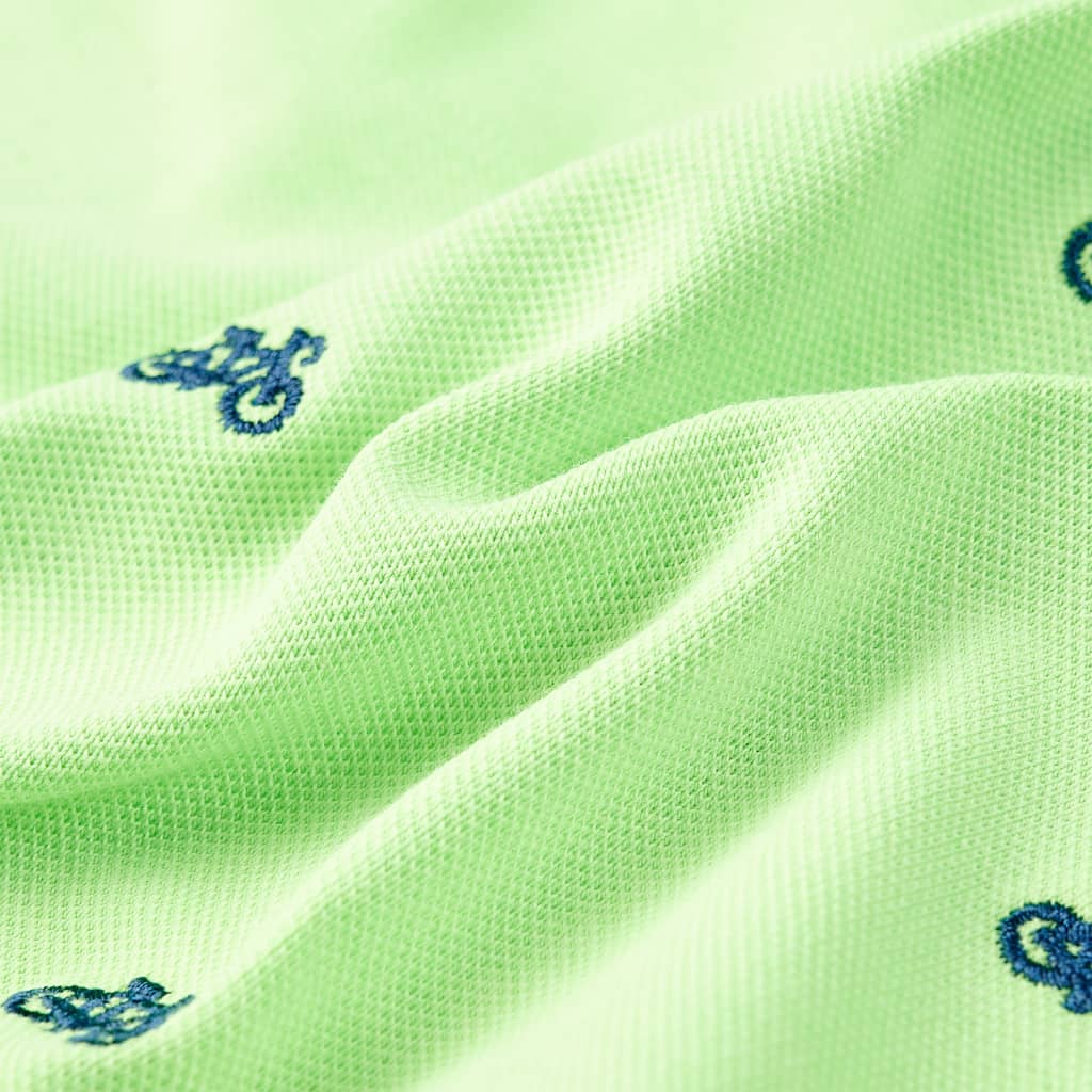 Kinderpoloshirt 128 neongroen