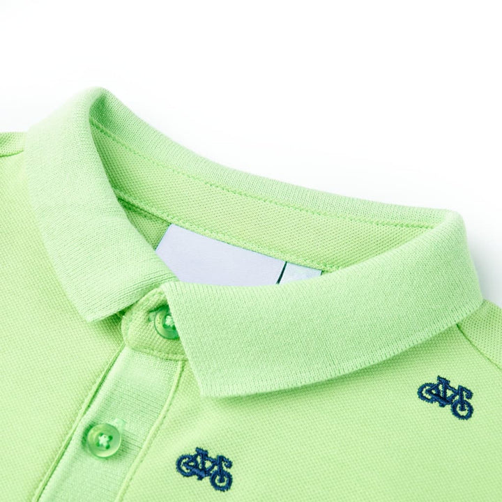 Kinderpoloshirt 140 neongroen