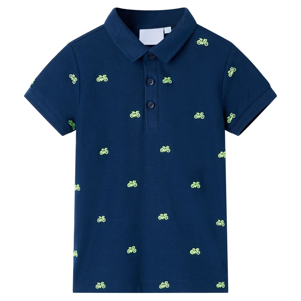 Kinderpoloshirt 104 marineblauw