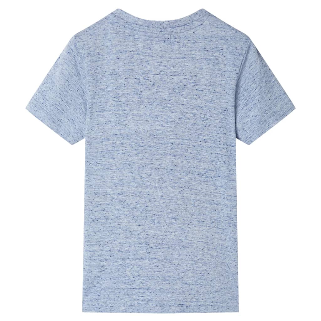 Kindershirt met korte mouwen 92 gemøªleerd blauw