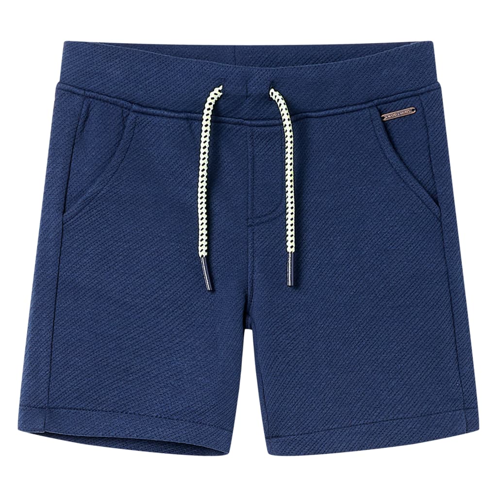 Kindershorts met trekkoord 92 donkerblauw