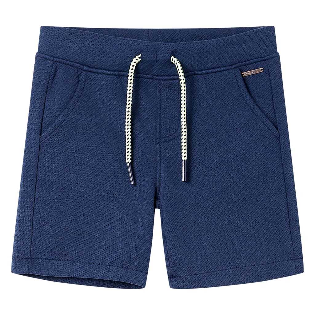 Kindershorts met trekkoord 104 donkerblauw