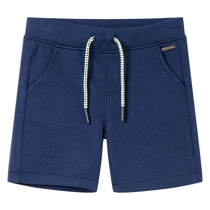 Kindershorts met trekkoord 128 donkerblauw