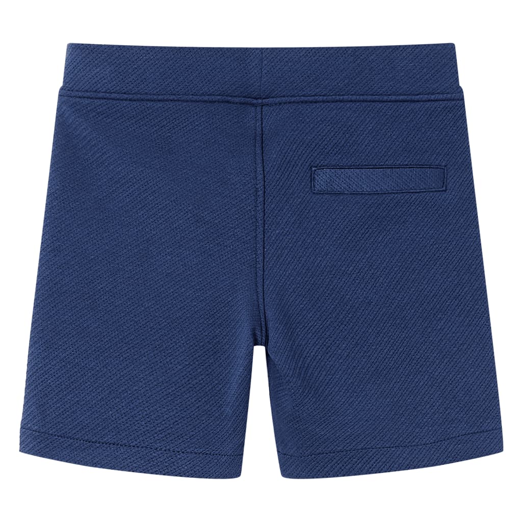 Kindershorts met trekkoord 128 donkerblauw