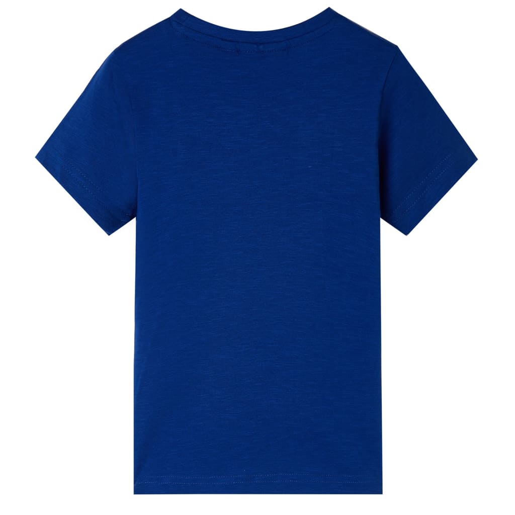 Kindershirt met korte mouwen 104 donkerblauw