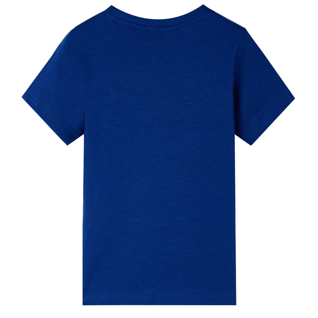 Kindershirt met korte mouwen 116 donkerblauw