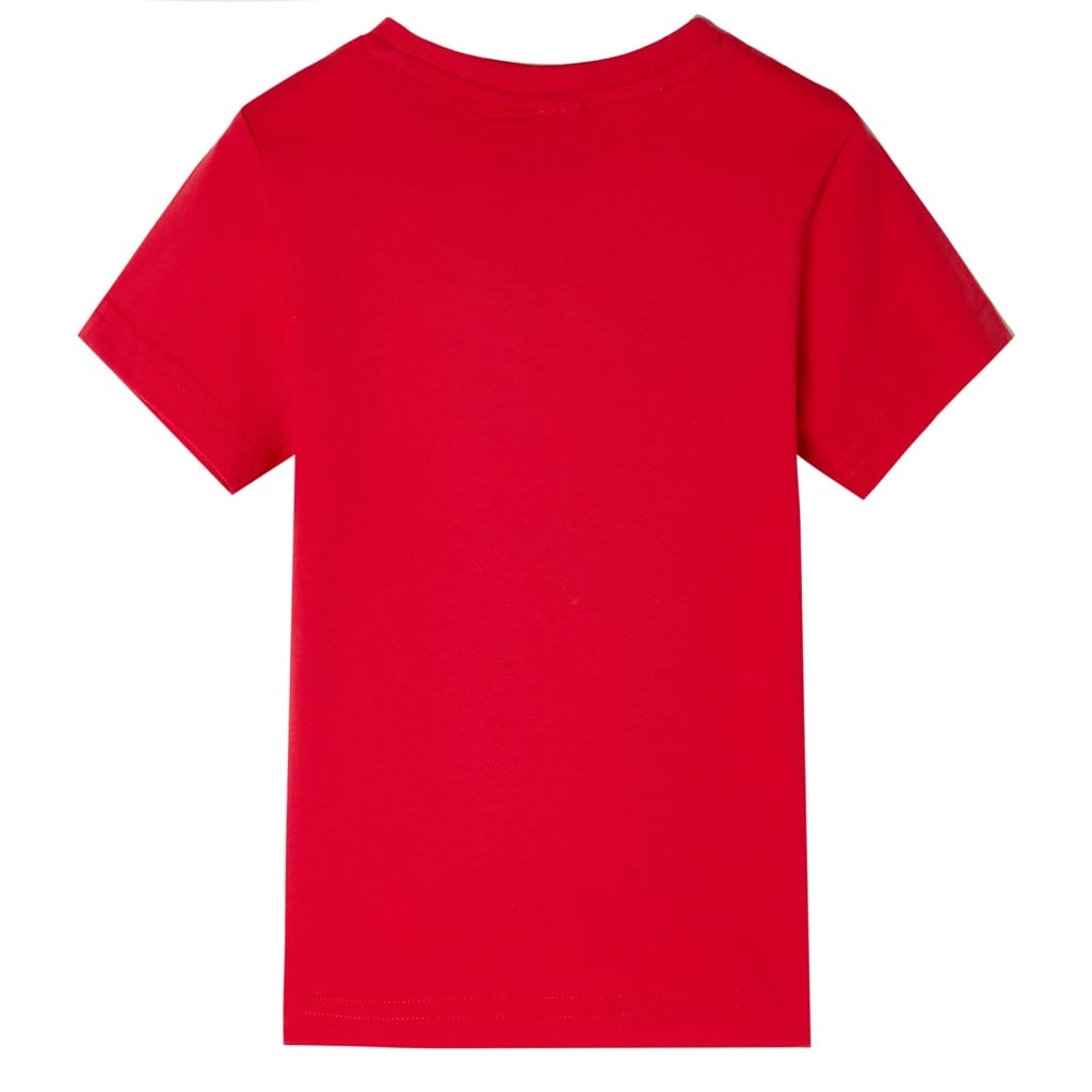 Kindershirt 104 rood