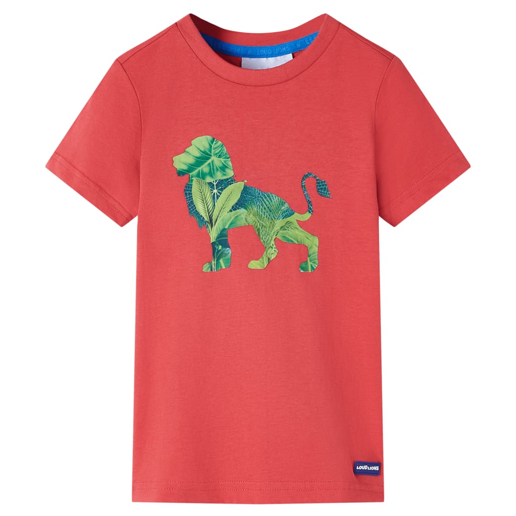 Kindershirt 116 rood