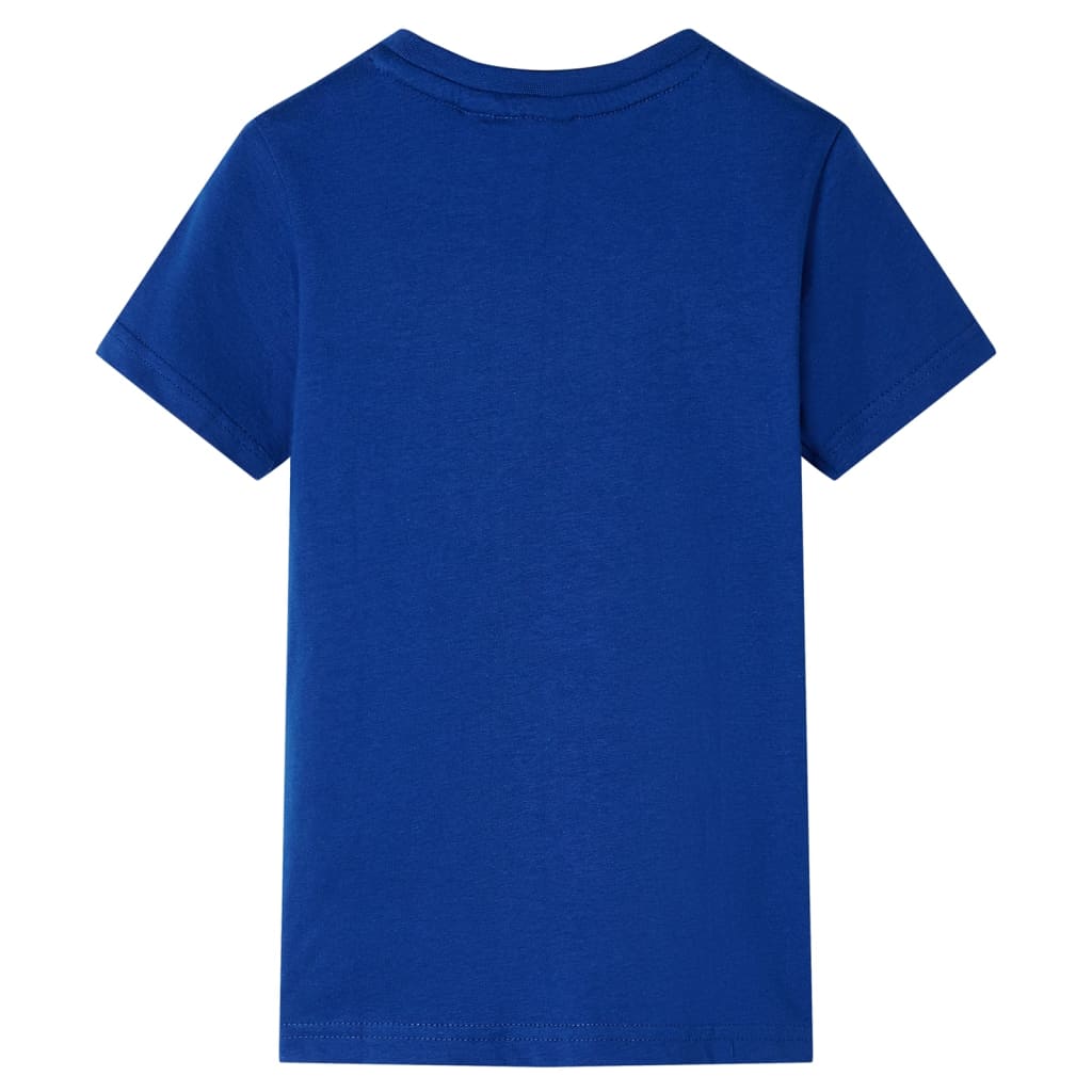 Kindershirt 116 donkerblauw