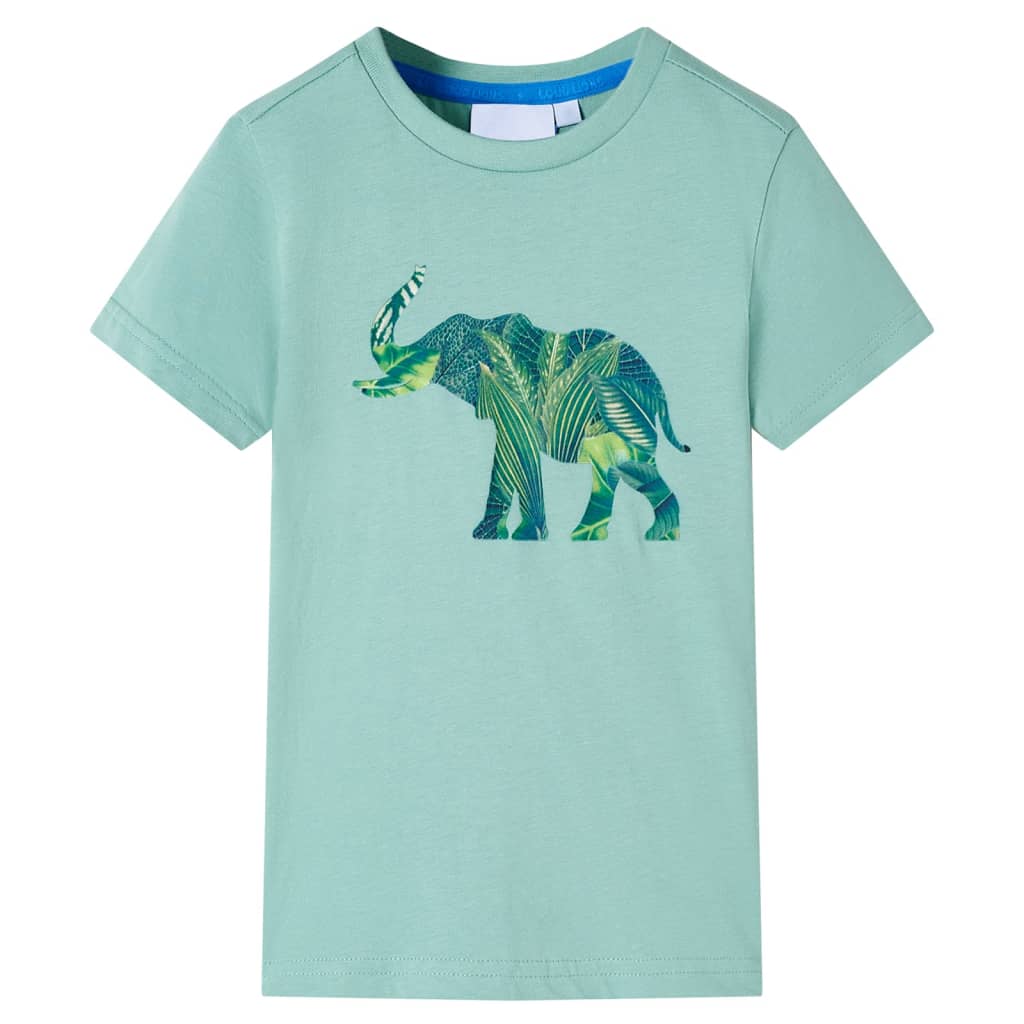 Kindershirt 116 lichtkakikleurig