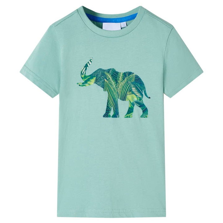 Kindershirt 116 lichtkakikleurig