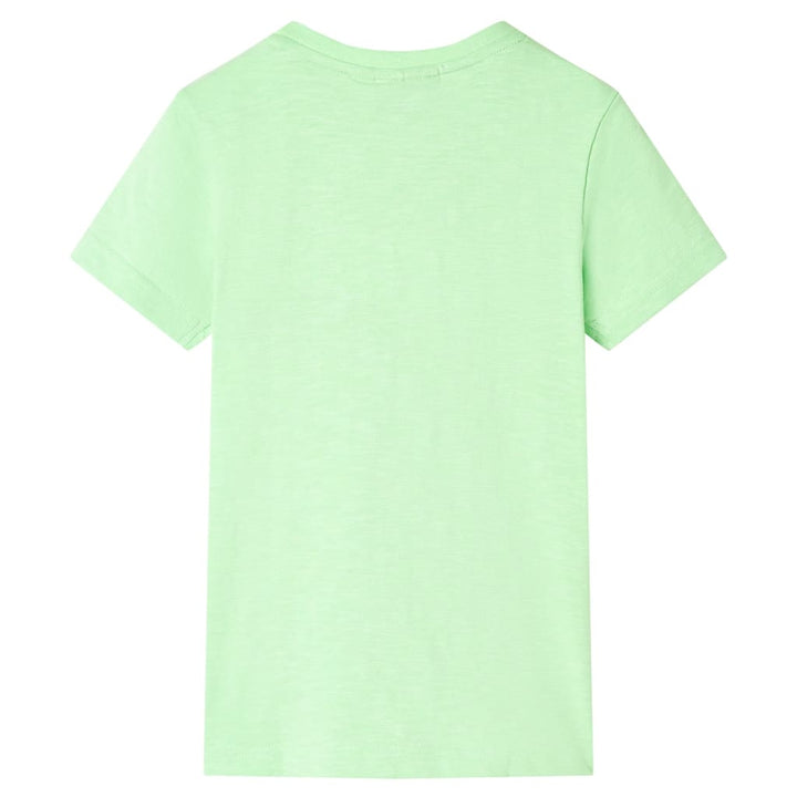 Kindershirt 92 neongroen