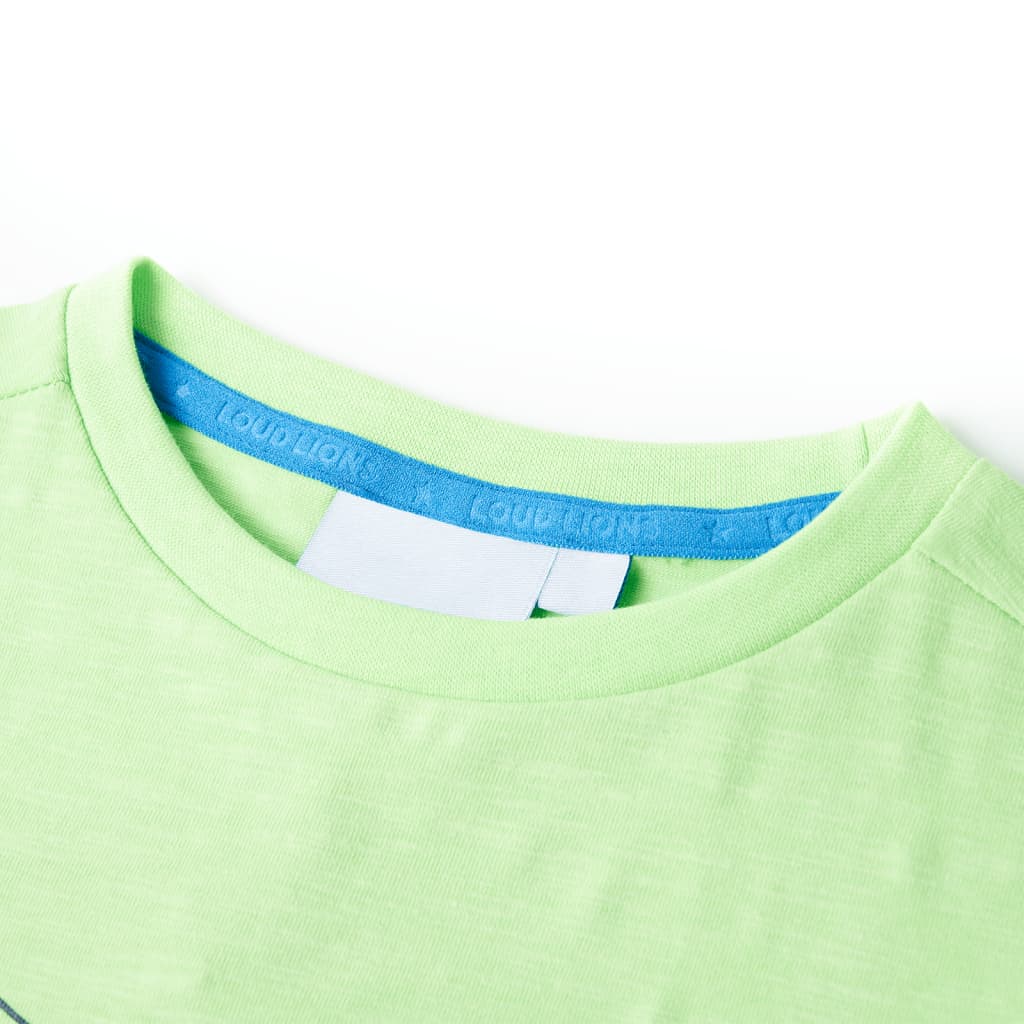 Kindershirt 92 neongroen