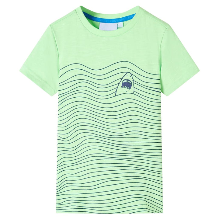 Kindershirt 116 neongroen