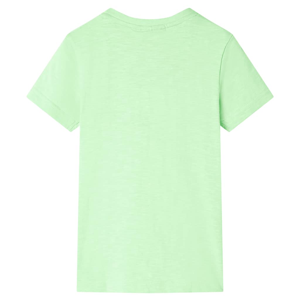 Kindershirt 116 neongroen